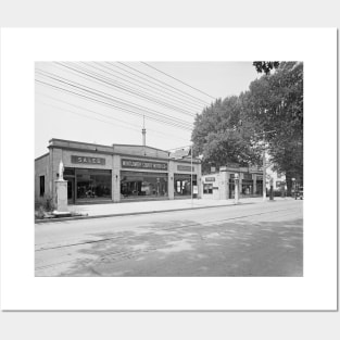 Early Auto Dealership, 1926. Vintage Photo Posters and Art